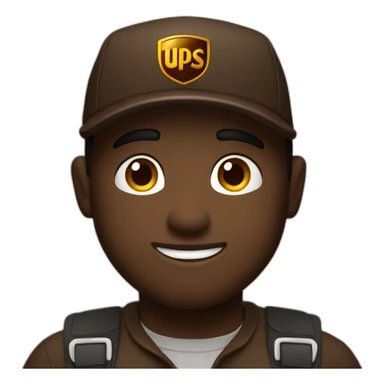 Ups delivery man sticker
