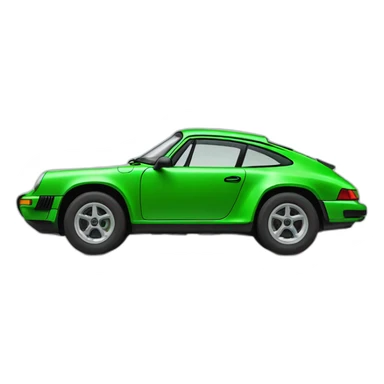 Porsche Dakar in Green sticker
