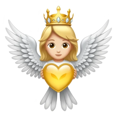 Corona con alas de angel sticker