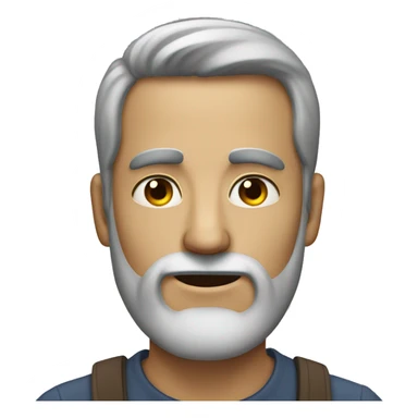 a narrow-eyed man with a beard sticker