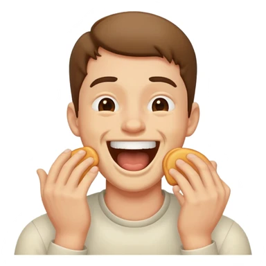 guy choking himself while being funny sticker