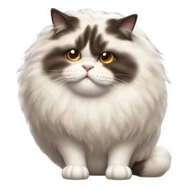 really fat cat sticker