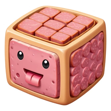 spam meat land playful landscape sticker