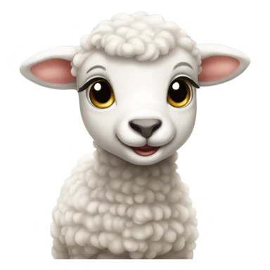 Baby lamb sticker