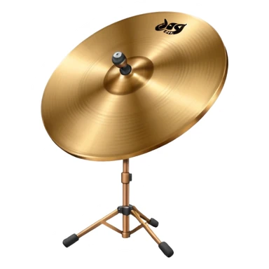 crash cymbal on stand sticker