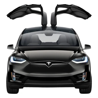 Tesla Model X - Tesla (Model Year: 2022) (Iconic colour: Black) sticker