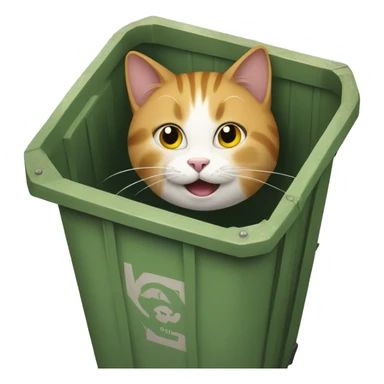 Cats in a dumpster sticker