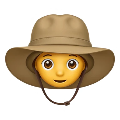 just safari hat no head sticker