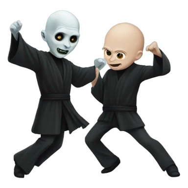 Voldemort and Harry dancing sticker