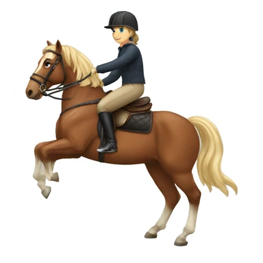   horse riding horse sticker