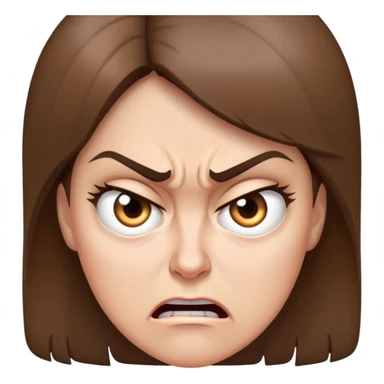 Light brunette Mom rage  sticker