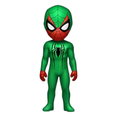Spiderman with Green suit sticker