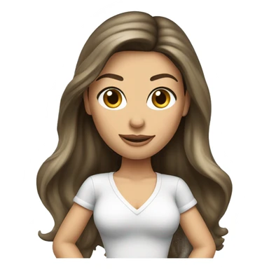 gisele bundchen long dark hair outfit sticker