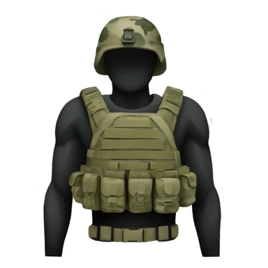 Camouflage plate carrier army sticker