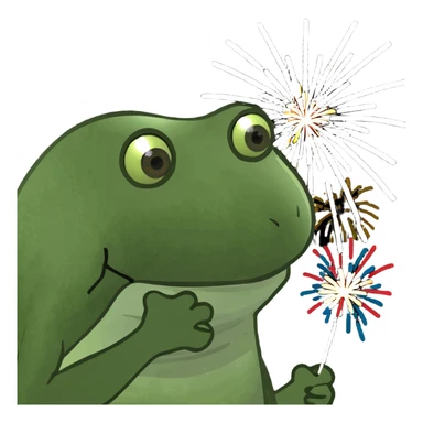 happy forth of july fireworks sticker