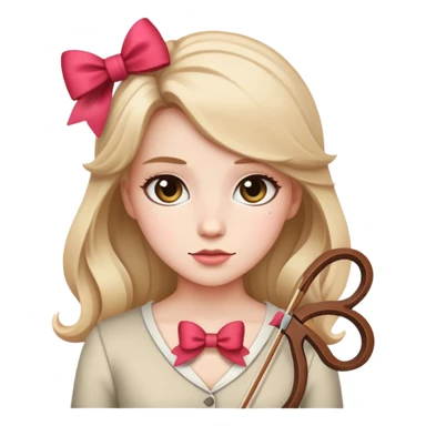 Lis z kokardką  sticker