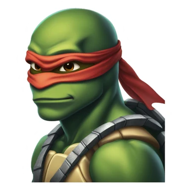 raphael ninja turtle muscular  sticker