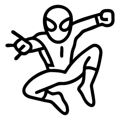 Marvel comic book icon, dynamic pose, simplified, no text sticker