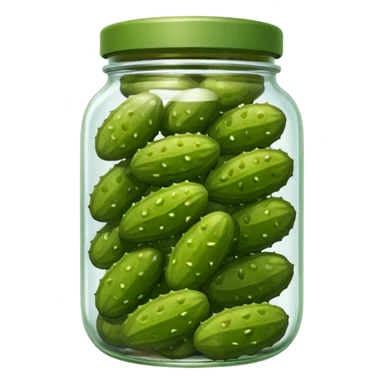 Gherkins in jar sticker