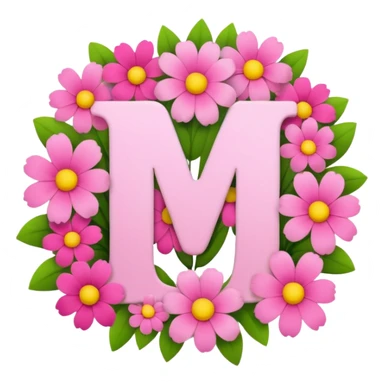 ی نامه وسط دسته گل صورتی sticker