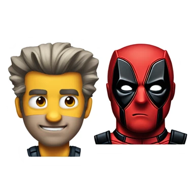 Deadpool wolverine sticker