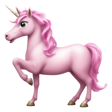 pink unicorn with eyes sticker