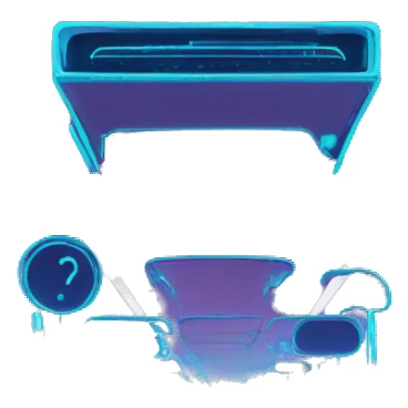 futuristic road sign blue neon smart sensors sticker