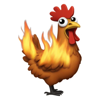 this is fine fire chicken sticker