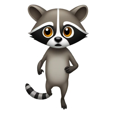 RACCOON KILLS A MOSQUITO sticker