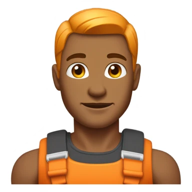 Make my dad in orange more masculine  sticker