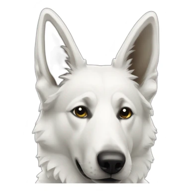 White shepherd coding sticker
