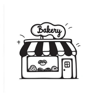 bakery storefront sticker