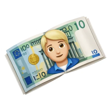 banconota 10 euro sticker