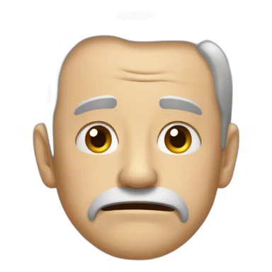 old guy crying sticker