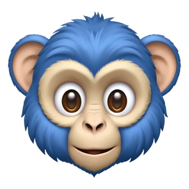 blue monkey sticker