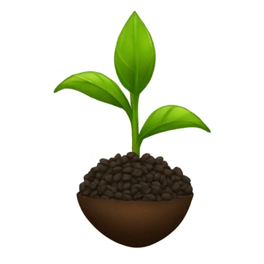 a few seeds of a plant sticker