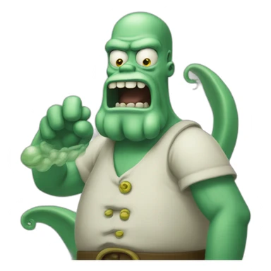 kraken mashup homer sticker