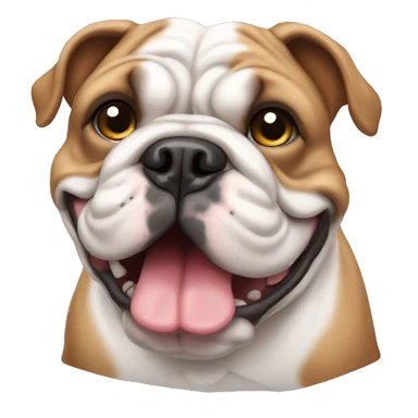 Cute English bulldog sticker