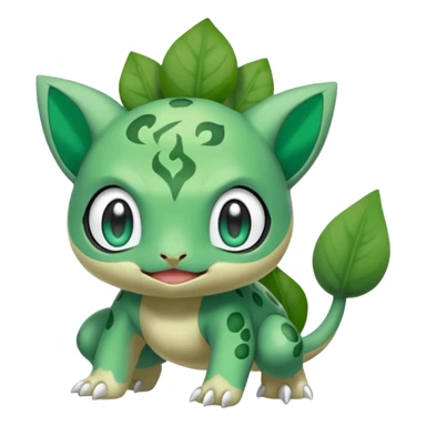 Meloetta-Bulbasaur-Pokémon-Fakémon-fusion-hybrid-creature sticker