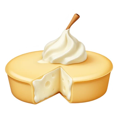 a few curds, minimal, simple, clear sticker