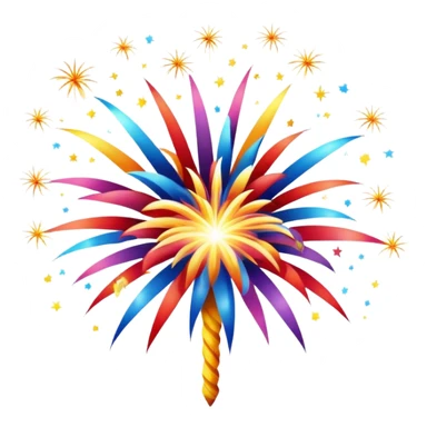 fireworks in the sky sticker