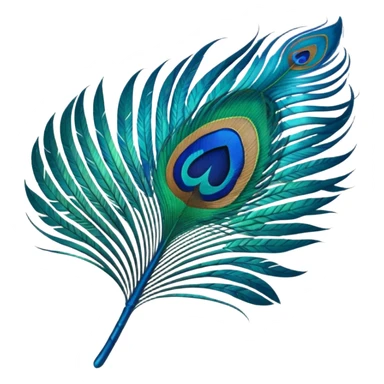 Peacock featherPeacock feather sticker