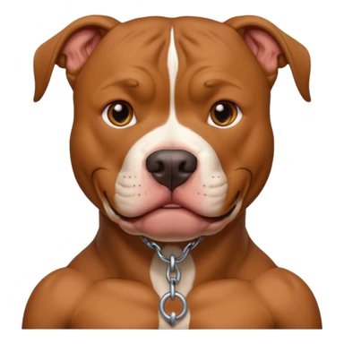 pitbull with a human neck pfp sticker