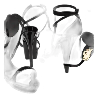 Ysl heel sandal TRIBUTE PLATFORM SANDAL black PATENT LEATHER sticker