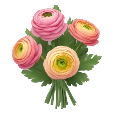 Ranunculus bouquet  sticker