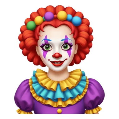 woman clown dancing sticker