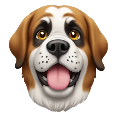 cute st bernard dog sticker