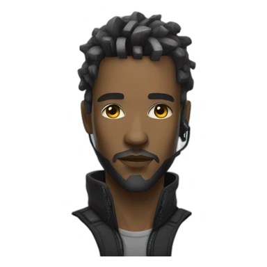 cyberpunk men avatar sticker