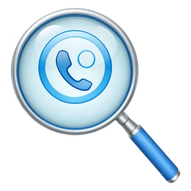  lente di ingrandimento foglio con scritte a risposte multiple blu senza faccia sticker