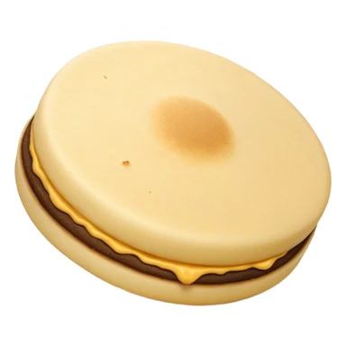 Cinematic Realistic image of a simple, single Colombian arepa, rendered with soft, golden cornmeal textures and delicate, crispy edges, set on a neutral background with gentle, natural lighting that highlights its traditional, comforting simplicity. sticker